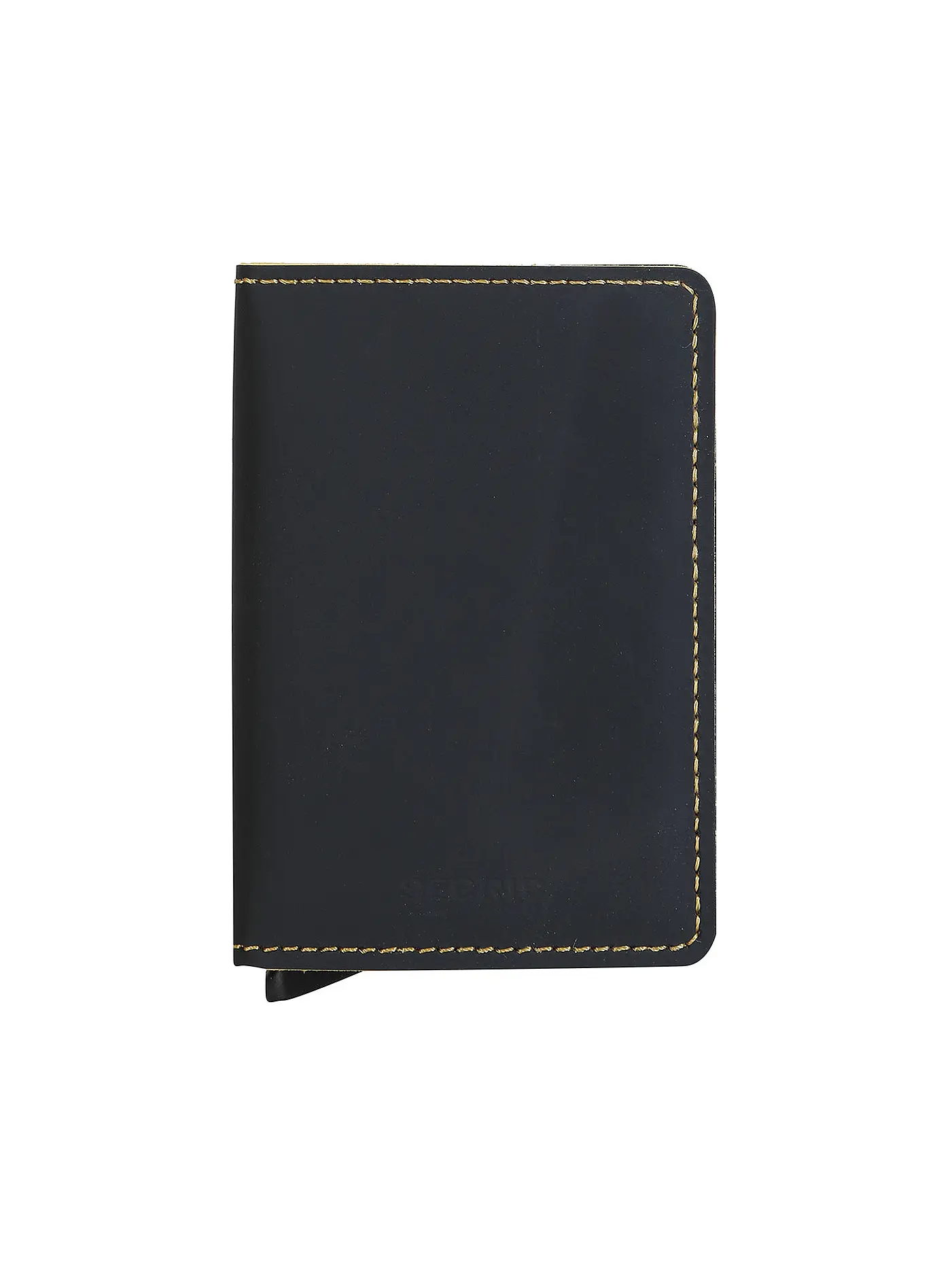 SECRID | Geldbörse SLIMWALLET MATTE Nightblue & Orange | schwarz